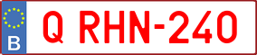 Trailer License Plate